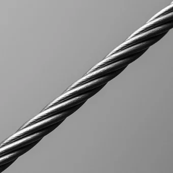 Канат стальной одинарной свивки