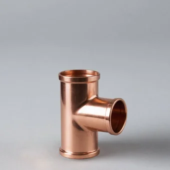 Тройник медный дюймовый