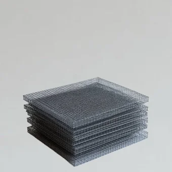 Сетка нержавеющая рифленая